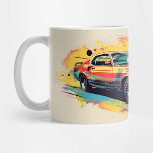 Vector Art American Muscle Car Mug